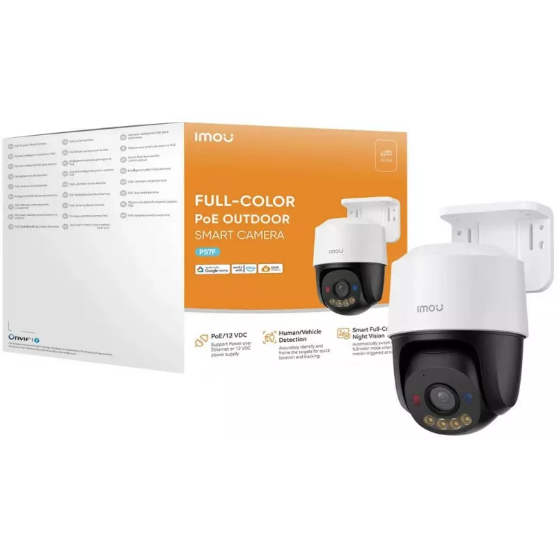 Imou PS7FP-8X0 8MP 4K PoE Pan/Tilt IP Camera su naktiniu matymu ir dvipusiu garsu