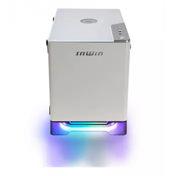 IN WIN A1 Plus Mini-ITX korpusas su 650W maitinimo šaltiniu, baltas