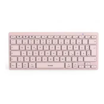 Inateck Bluetooth Keyboard QWERTZ Pink - nešiojama klaviatūra, skirta Windows, macOS, iOS, Android