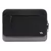 INATECK Laptop Sleeve, skirtas 14 colių ultrabook'ams, vandenį atstumiantis poliesterio dėklas su minkštu flanelės pamušalu ir smūgius sugeriančia apsauga – juoda