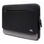 INATECK Laptop Sleeve, skirtas 14 colių ultrabook'ams, vandenį atstumiantis poliesterio dėklas su minkštu flanelės pamušalu ir smūgius sugeriančia apsauga – juoda