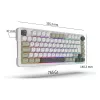 INCA Gaming Keyboard RGB GraySwitch USB-C/BT 2,00m White (IKG-455)
