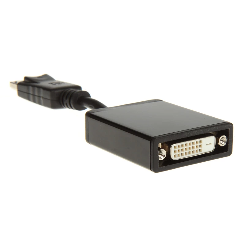 InLine DisplayPort adapterio kabelis, DisplayPort kištukas į DVI-D 24+5 lizdą, juodas, 0,2 m