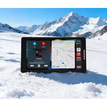 INNOVV N2 BMW dviejų kanalų motociklo vaizdo registratorius su Apple CarPlay, 1080p priekinė ir galinė kamera, GPS, Wi-Fi, IP67
