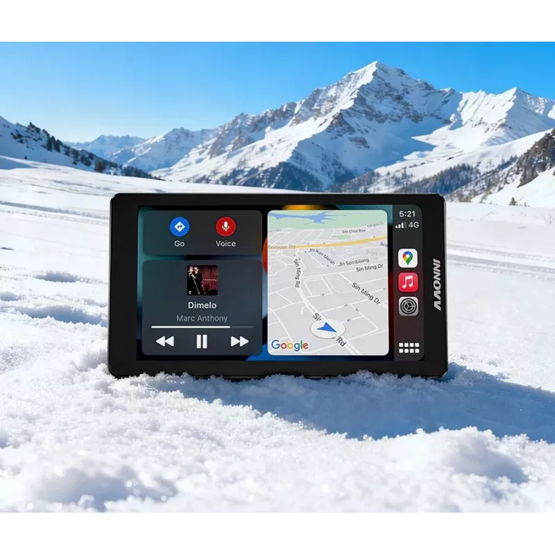 INNOVV N2 BMW dviejų kanalų motociklo vaizdo registratorius su Apple CarPlay, 1080p priekinė ir galinė kamera, GPS, Wi-Fi, IP67