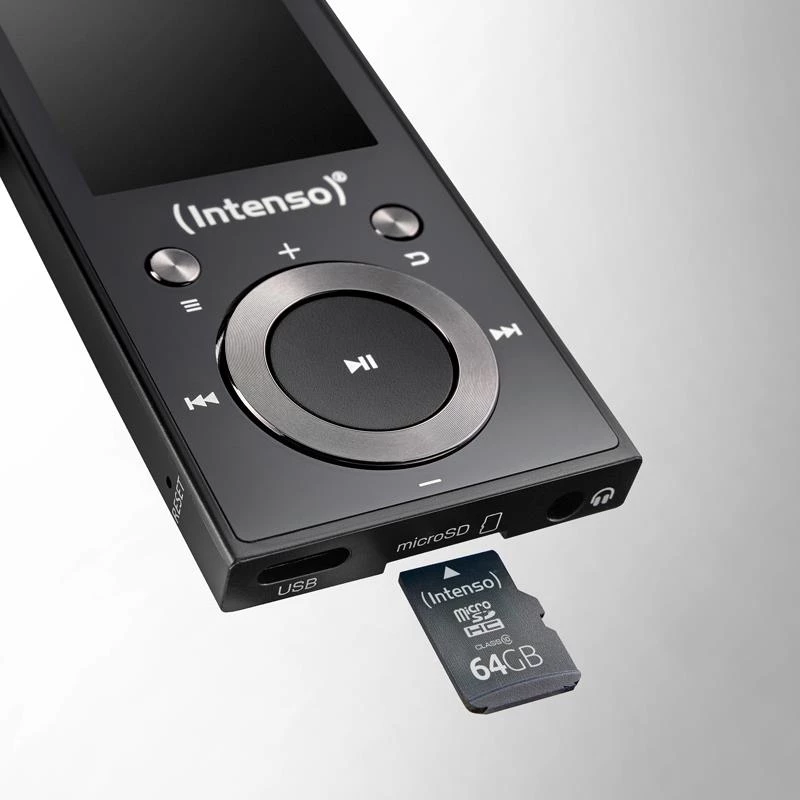 Intenso MP3 grotuvas 64GB juodas