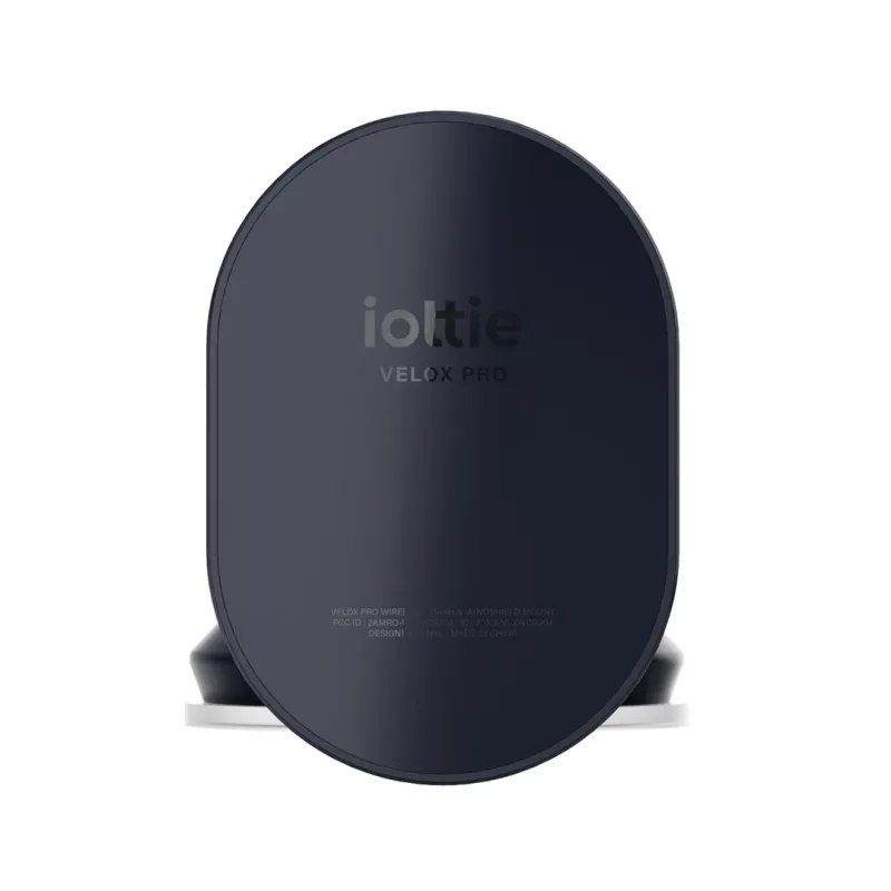 iOttie Velox Pro Active belaidžio įkrovimo magnetinis laikiklis automobiliui su MagSafe, juodos spalvos su aukso akcentais