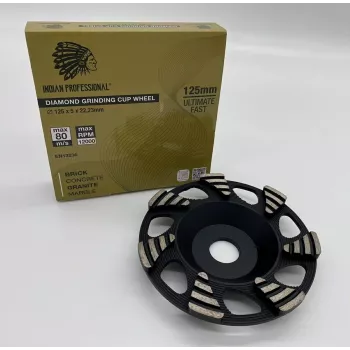 IP7784 125 mm deimantinis betono šlifavimo diskas Ultimate Fast Professional, dviguba eilė, 22,23 mm anga, sausas šlifavimas