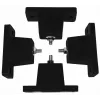 Ivensis IMS08 Anti-Vibration Isolation Feet (Set of 4) – 30mm Diameter, 10mm Height, Aliuminio Lydinys, Black