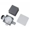 IVENSIS ISN32 paslėptas kondensato surinktuvas 100x100 - baltas ABS, 32 mm išvadas, kvapų užtvara