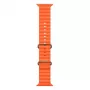 iWear S1 Grooved Soft Silicone 20mm Strap for Apple Watch 49mm / 45mm / 44mm / 42mm Orange