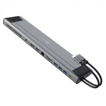 j5create JCD552 M.2 NVMe USB-C 3.2 Gen 2x2 Dockavimo stotis su 100W PD, HDMI ir DisplayPort