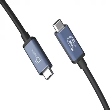 J5create USB4 40Gbps 240W USB Type-C laidas (0,8 m, juodas)