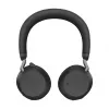 Jabra Evolve2 75 belaidė Bluetooth ausinė su aktyviu triukšmo slopinimu, Microsoft Teams sertifikuota, juoda