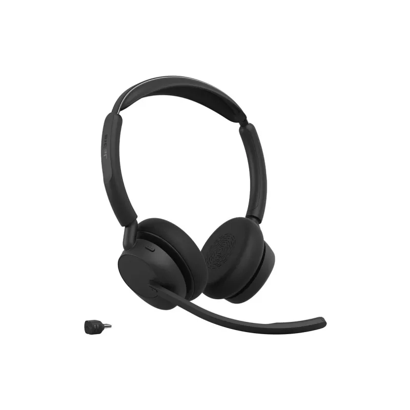 Jabra Evolve3 45 Stereo ausinės su Link 380c USB-C adapteriu ir įkrovimo stovu
