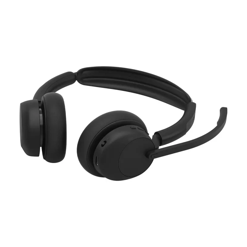 Jabra Evolve3 45 Stereo ausinės su Link 380c USB-C adapteriu ir įkrovimo stovu