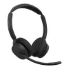 Jabra Evolve3 45 Stereo ausinės su Link 390a USB-A adapteriu ir stovu, UC sertifikuotos, juodos