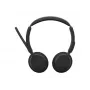 Jabra Evolve3 45 Stereo ausinės su Link 390a USB-A adapteriu ir stovu, UC sertifikuotos, juodos
