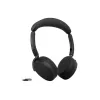 Jabra Evolve3 65 Flex Link 390a MS belaidės ausinės su belaidžio įkrovimo padėklu