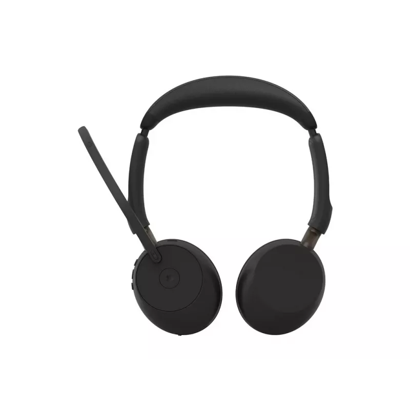 Jabra Evolve3 65 Stereo Link 390a MS belaidės antausės ausinės su Bluetooth ir USB-A adapteriu, optimizuotos Microsoft Teams, juodos