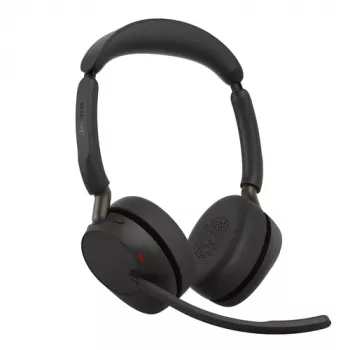 Jabra Evolve3 65 Stereo Link 390a UC belaidės ausinės, juodos, Microsoft Teams sertifikuotos