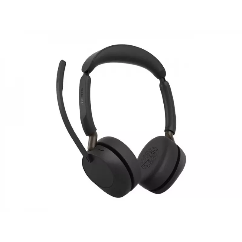 Jabra Evolve3 65 Stereo Link 390a UC belaidės ausinės, juodos, Microsoft Teams sertifikuotos