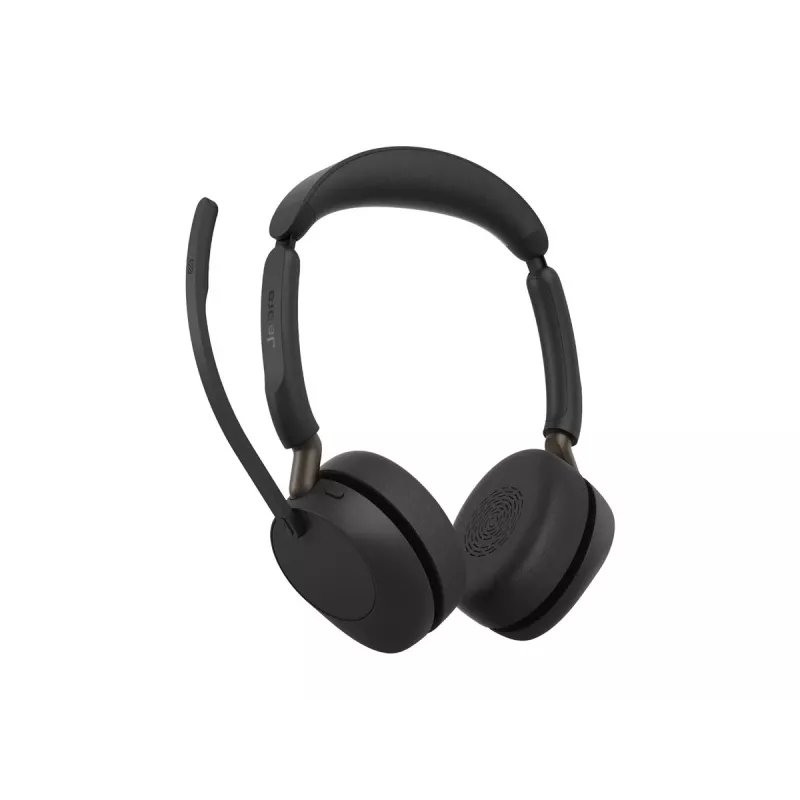 Jabra Evolve3 65 Stereo Link 390c UC belaidės Bluetooth ausinės su USB-A adapteriu ir Busylight - juodos