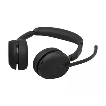 Jabra Evolve3 65 Stereo belaidės ausinės su Link 390c ir įkrovimo stovu – Microsoft Teams sertifikuotos