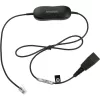 Jabra Smart Cord QD į RJ9 ausinių kabelis Cisco IP Phone 78XX serijos telefonams, juodas, spiralinis, 0,4 m – 2 m
