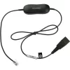 Jabra Smart Cord QD į RJ9 ausinių kabelis Cisco IP Phone 78XX serijos telefonams, juodas, spiralinis, 0,4 m – 2 m