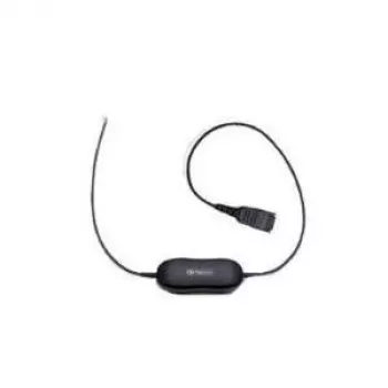 Jabra Smart Cord QD į RJ9 ausinių kabelis Cisco IP Phone 78XX serijos telefonams, juodas, spiralinis, 0,4 m – 2 m