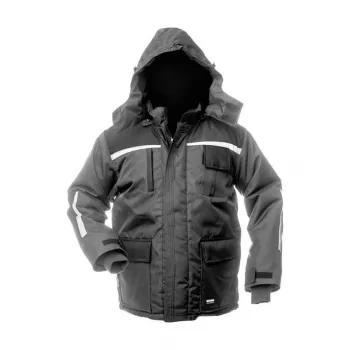 Ilgas švarkas Arct pilkai/juodas WJ-8924 XXL