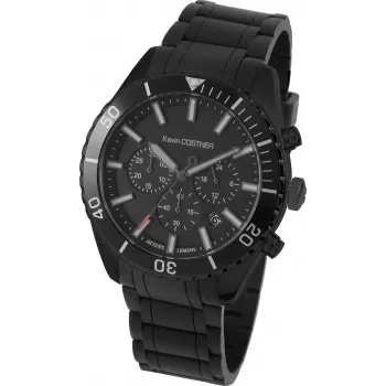 JACQUES LEMANS KC-104B Unisex Analoginis Kvarcinis Laikrodis 44mm Juodas Ciferblatas Natūrali Oda