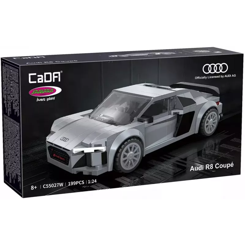 Konstruktorius Jamara CaDA Audi R8 Coupé 1:24, 272 detalės, pilka, nuo 8 m.