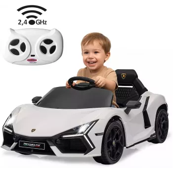 Vaikiškas elektromobilis Jamara Ride-on Lamborghini Revuelto White 2,4GHz Li-Power 12