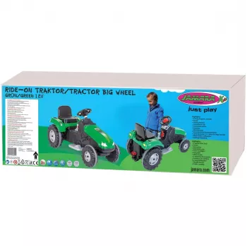Važinėjamas traktorius Jamara Ride-on Tractor Big Wheel 12V Green 3+