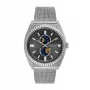 JASON HYDE MAN JH41005 40mm Kvarcinis Nerūdijančio Plieno Odinis Laikrodis Juodas
