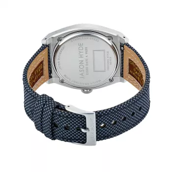 JASON HYDE Vyriškas laikrodis JH41000 40mm Kvarcinis Analoginis Nerūdijančio plieno Oda Juodas