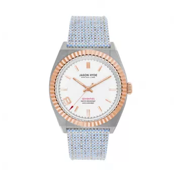 JASON HYDE Moteriškas analoginis kvarcinis laikrodis JH20015 sidabrinis nerūdijantis plienas 36mm
