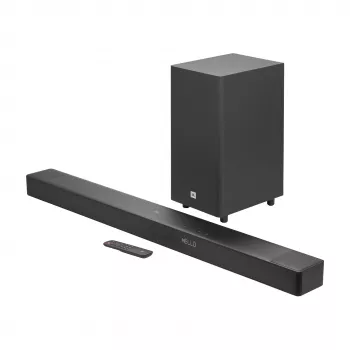 JBL Cinema 3.1.2 kanalų garso juosta su Dolby Atmos ir belaidžiu žemų dažnių garsiakalbiu, 590W, juoda