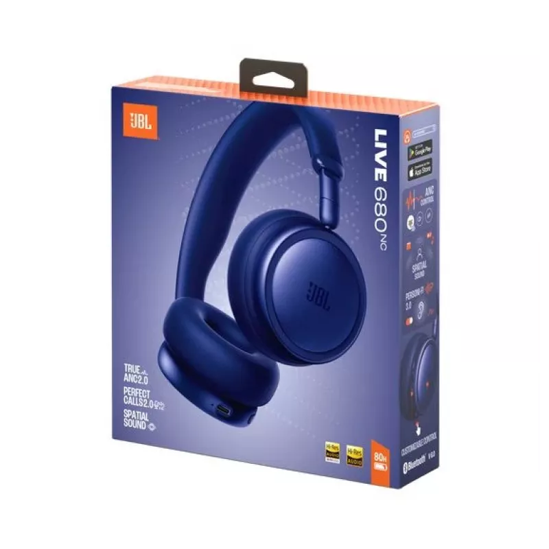 JBL Live 680NC belaidės ausinės ant ausų su adaptyviu triukšmo slopinimu