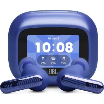 JBL Live Beam 4 belaidės ausinės „True Wireless“ su Bluetooth 5.3, adaptyviu triukšmo slopinimu, 48 h baterija, IP55, juodos spalvos