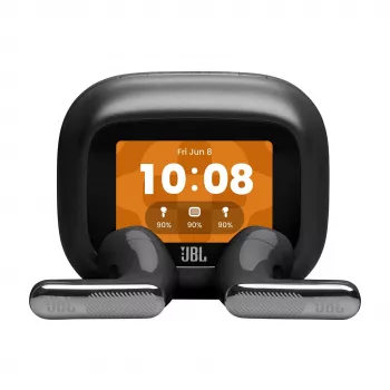 JBL LIVE Flex 4 belaidės ausinės su adaptyviu triukšmo slopinimu, juodos