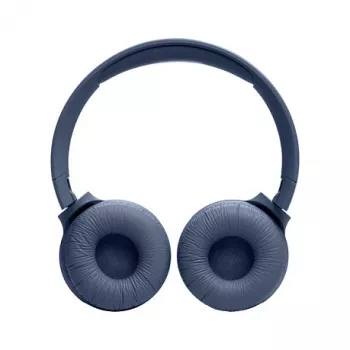 JBL Tune 520BT belaidės ausinės ant ausų – mėlyna