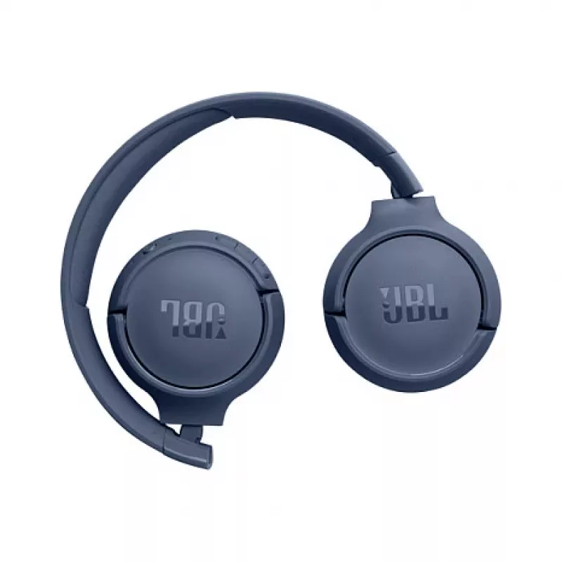 JBL Tune 520BT belaidės ausinės ant ausų – mėlyna