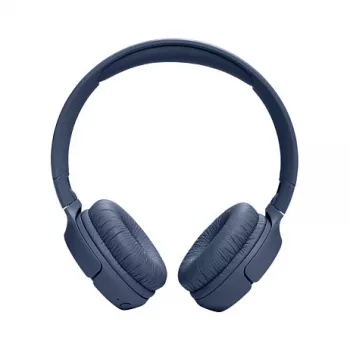 JBL Tune 520BT belaidės ausinės ant ausų – mėlyna