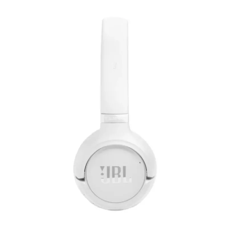 JBL Tune 530BT belaidės antausės ausinės su Pure Bass, Bluetooth 5.3, 57 val. baterija, sulankstomos – baltos