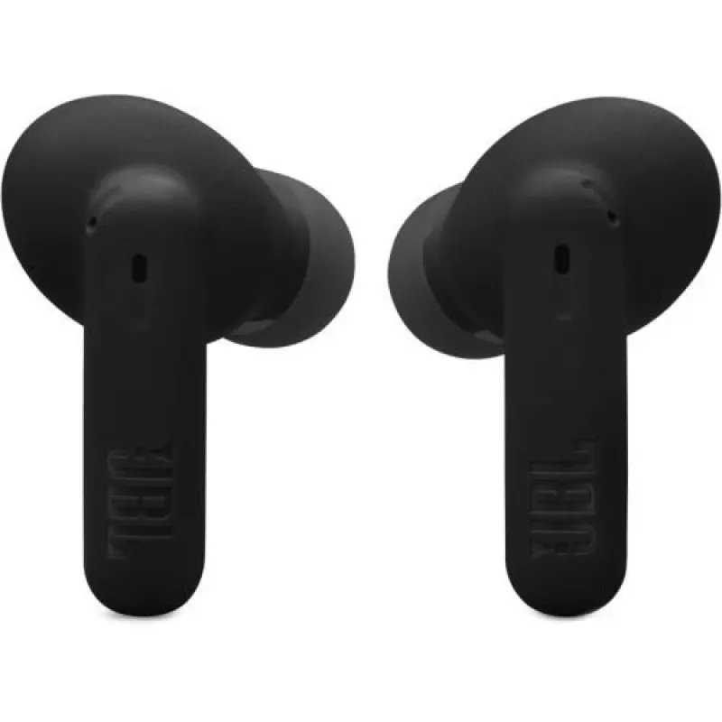JBL Vibe Beam 2 True Wireless Bluetooth ausinės su giliu bosu, IP54 atsparumu vandeniui, 32 val. baterija ir dvigubais mikrofonais - juodos