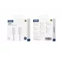 Jellico IP15 Woven Cotton iPhone 15 / 16 USB-C to USB-C Data & Fast PD 60W Charger Cable 1m White