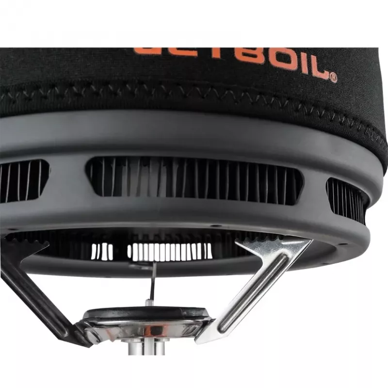 Jetboil 1.5L keraminis virimo puodas su FluxRing šilumokaičiu, kietai anoduotas aliuminis, nelipni danga, sulankstomos rankenos